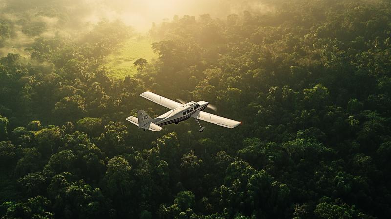 LiDAR aerotransportado sobre floresta